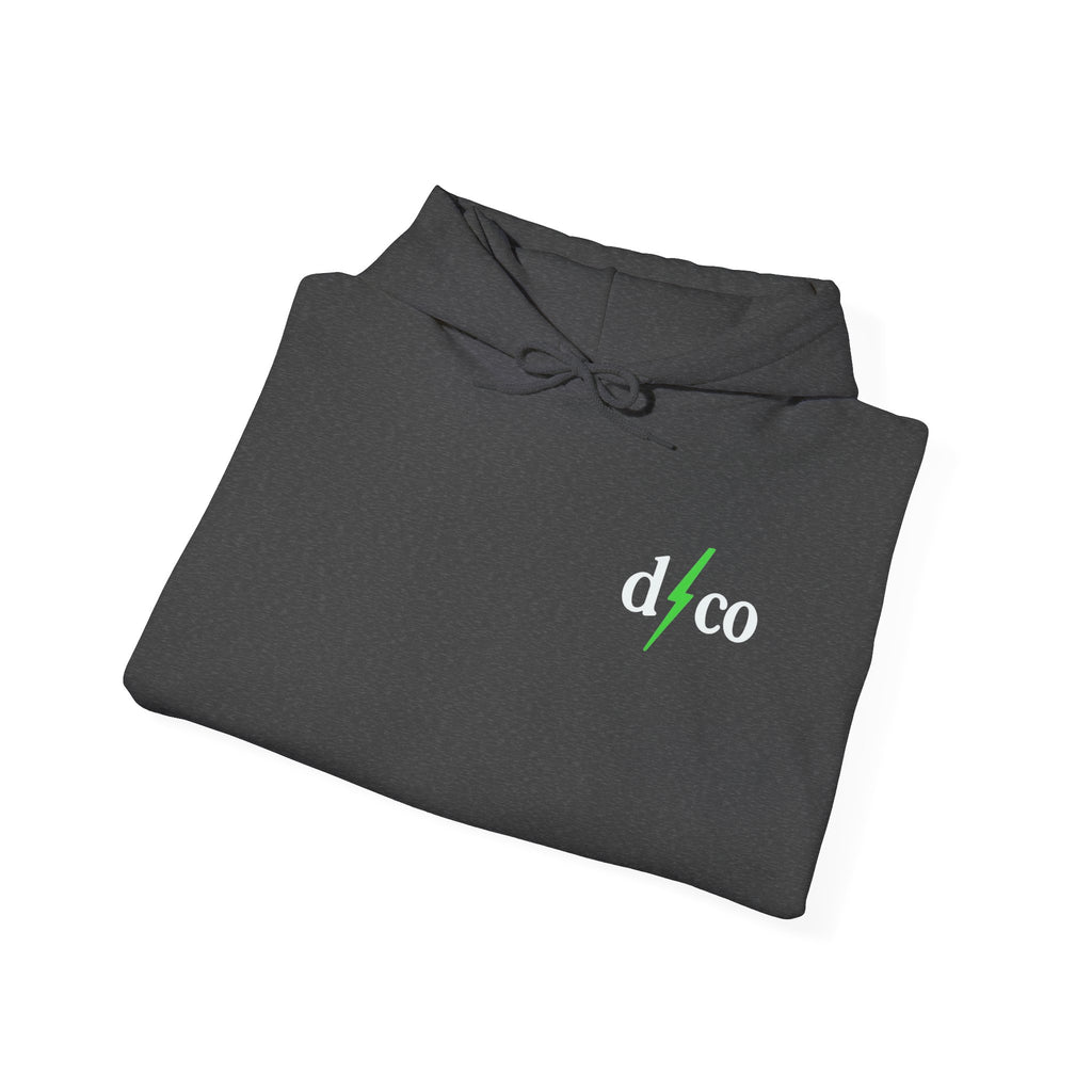 Snake & Cutthroat Graphic Hoodie — dark/peace Logo Chest & Back Art
