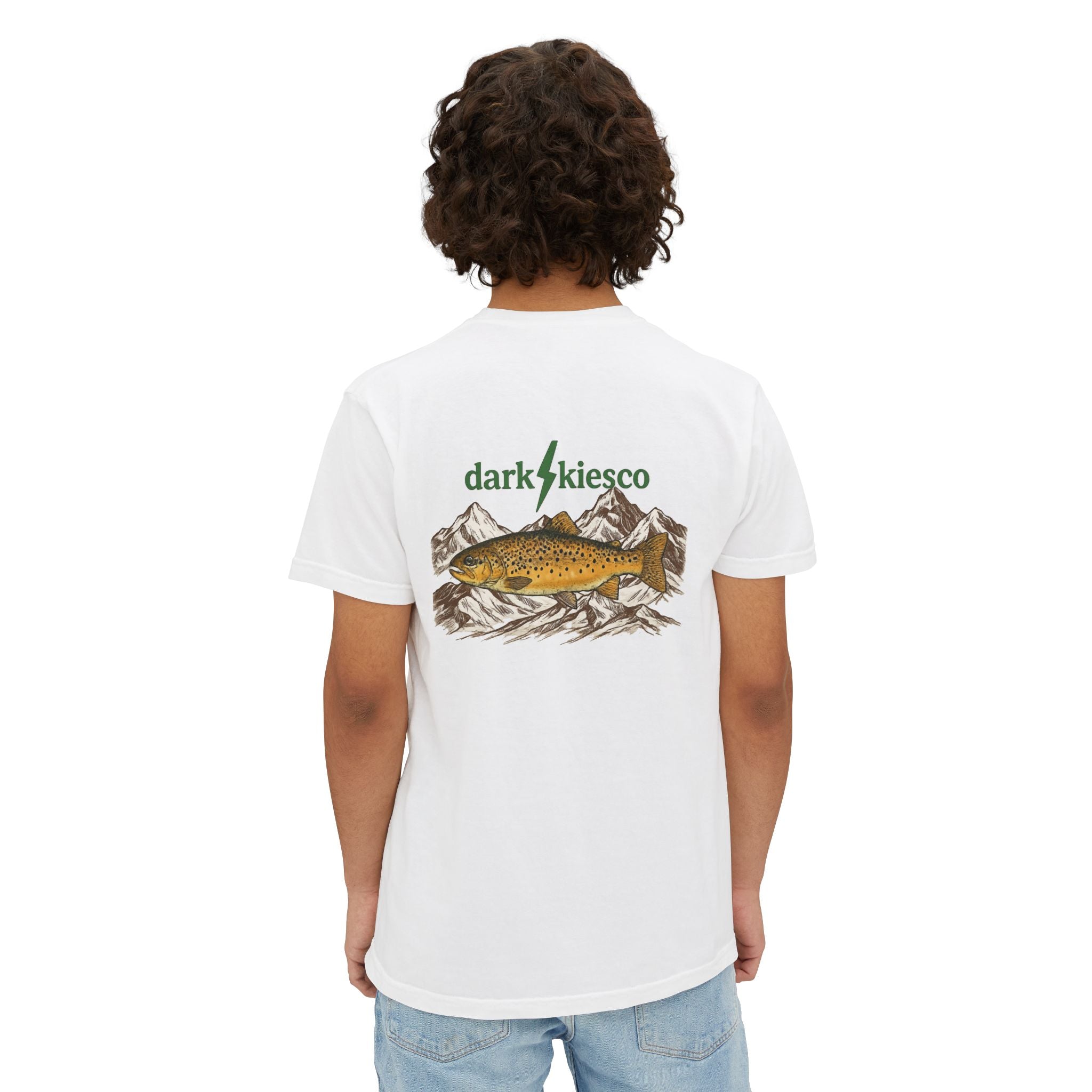 Brown Trout Mountains - Fishing Pocket Tee