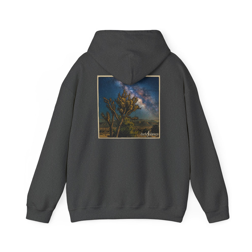 Night Sky Joshua Tree Hoodie — Milky Way Desert Landscape Pullover