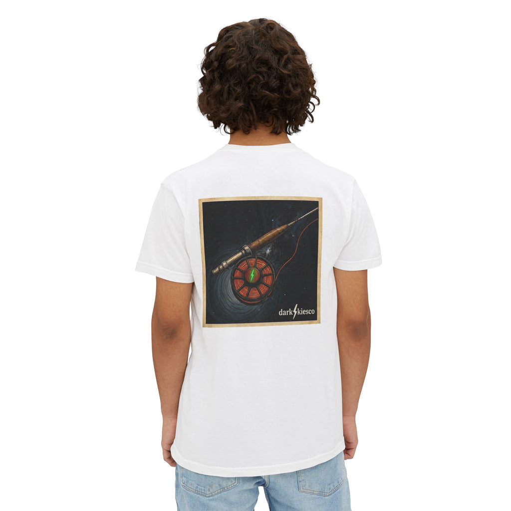 Pocket T-Shirt — Fly Rod & Reel Back Print