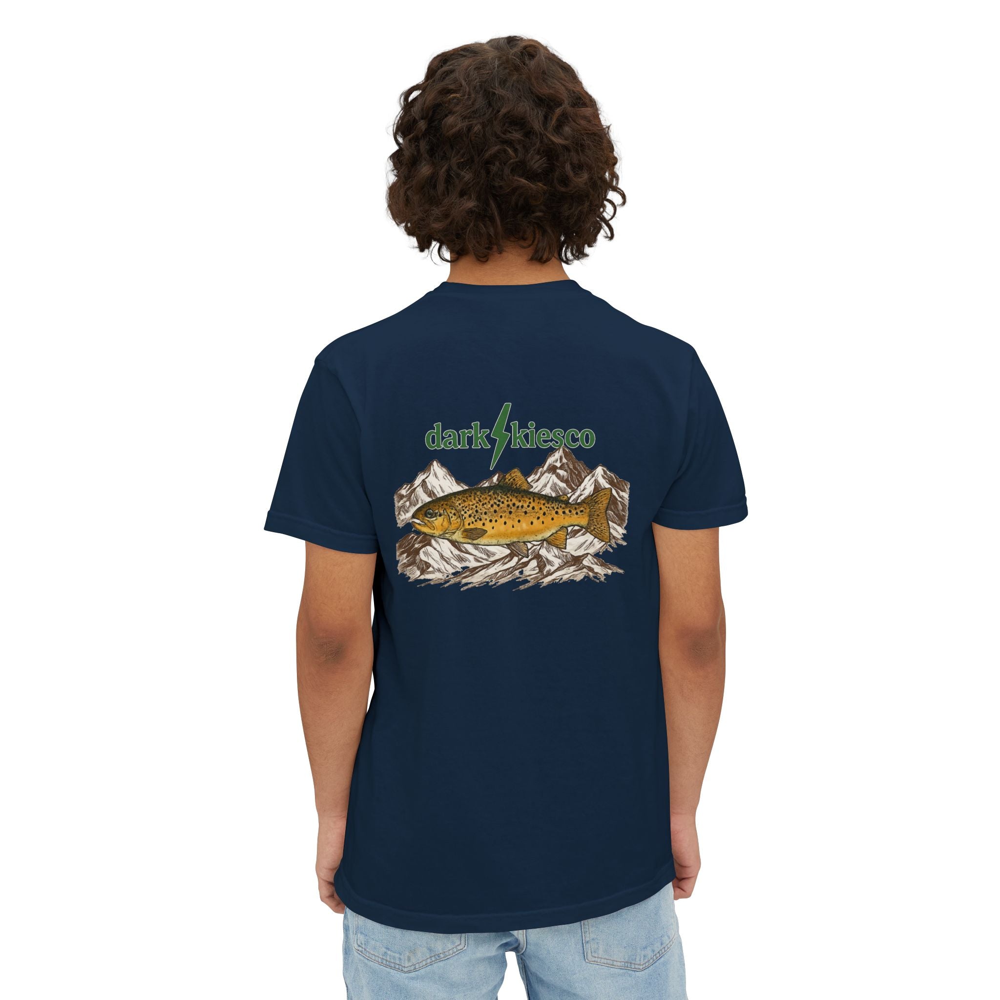 Brown Trout Mountains - Fishing Pocket Tee