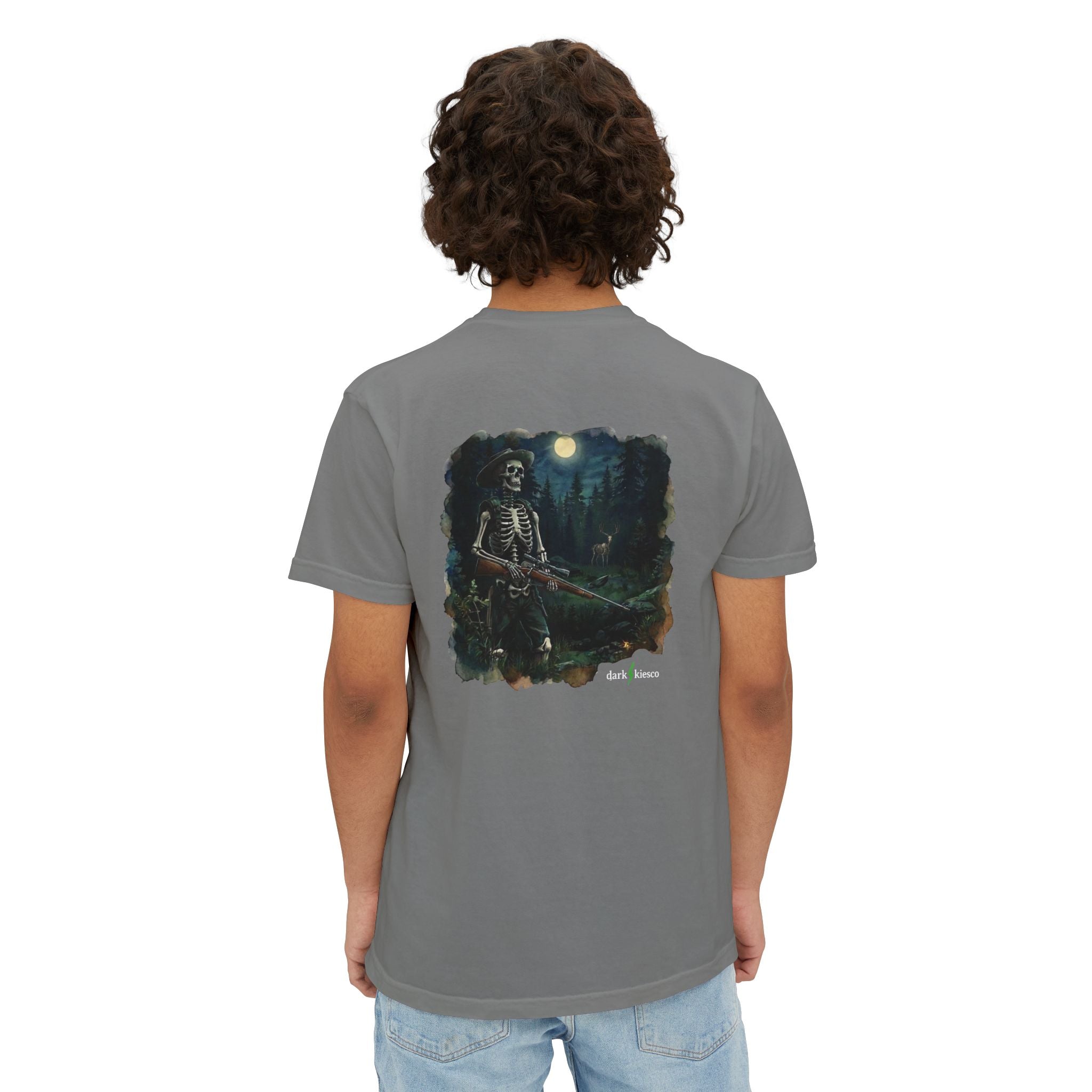 Skeleton Hunter Pocket T-Shirt — Graphic Tee