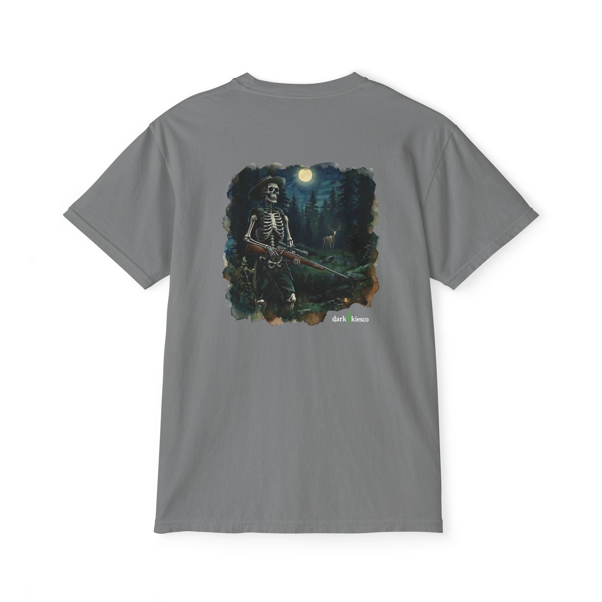 Skeleton Hunter Pocket T-Shirt — Graphic Tee