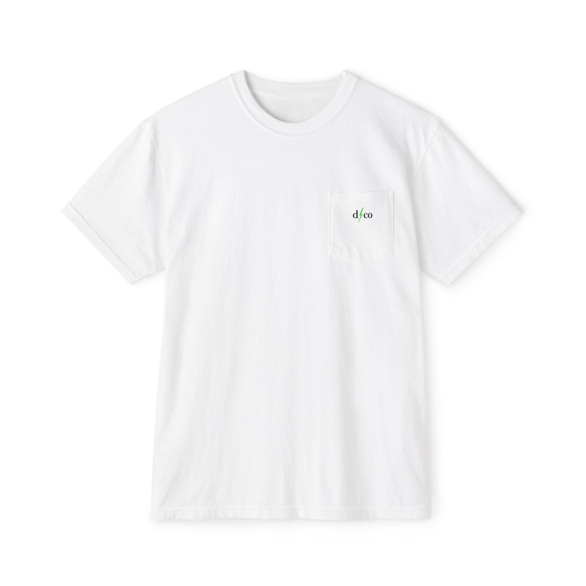Mountain Sketch Pocket T-Shirt — 'dark/kiesco' Back Graphic