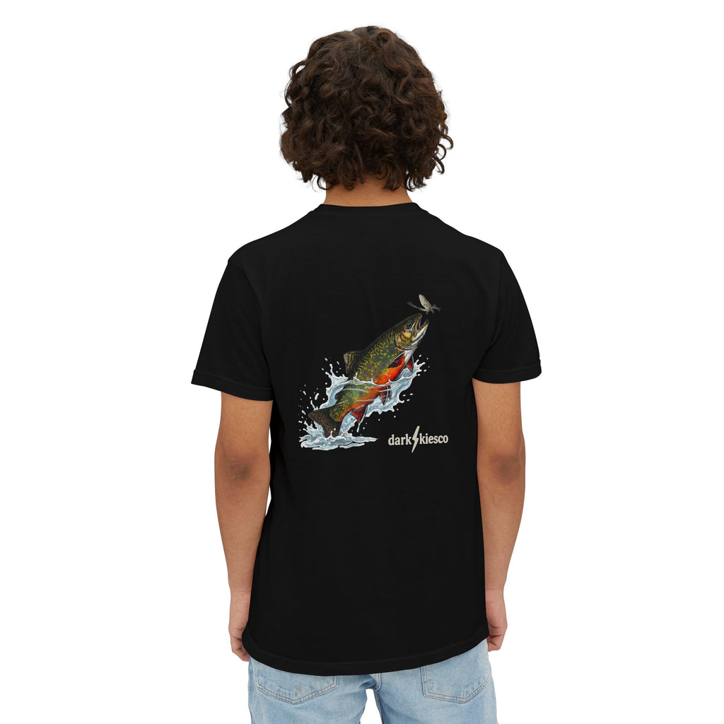 Pocket T-Shirt — Leaping Trout Graphic Pocket Tee