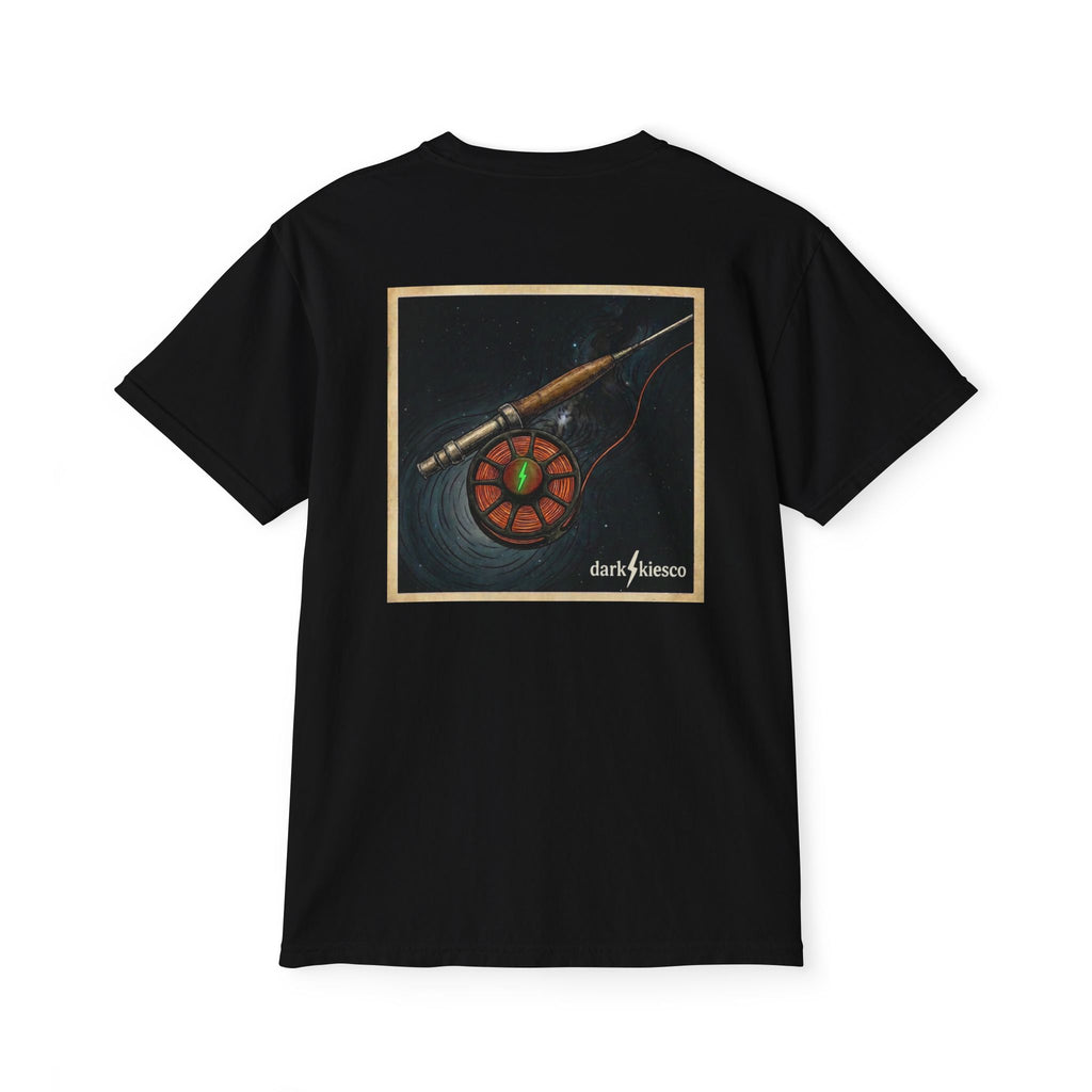 Pocket T-Shirt — Fly Rod & Reel Back Print