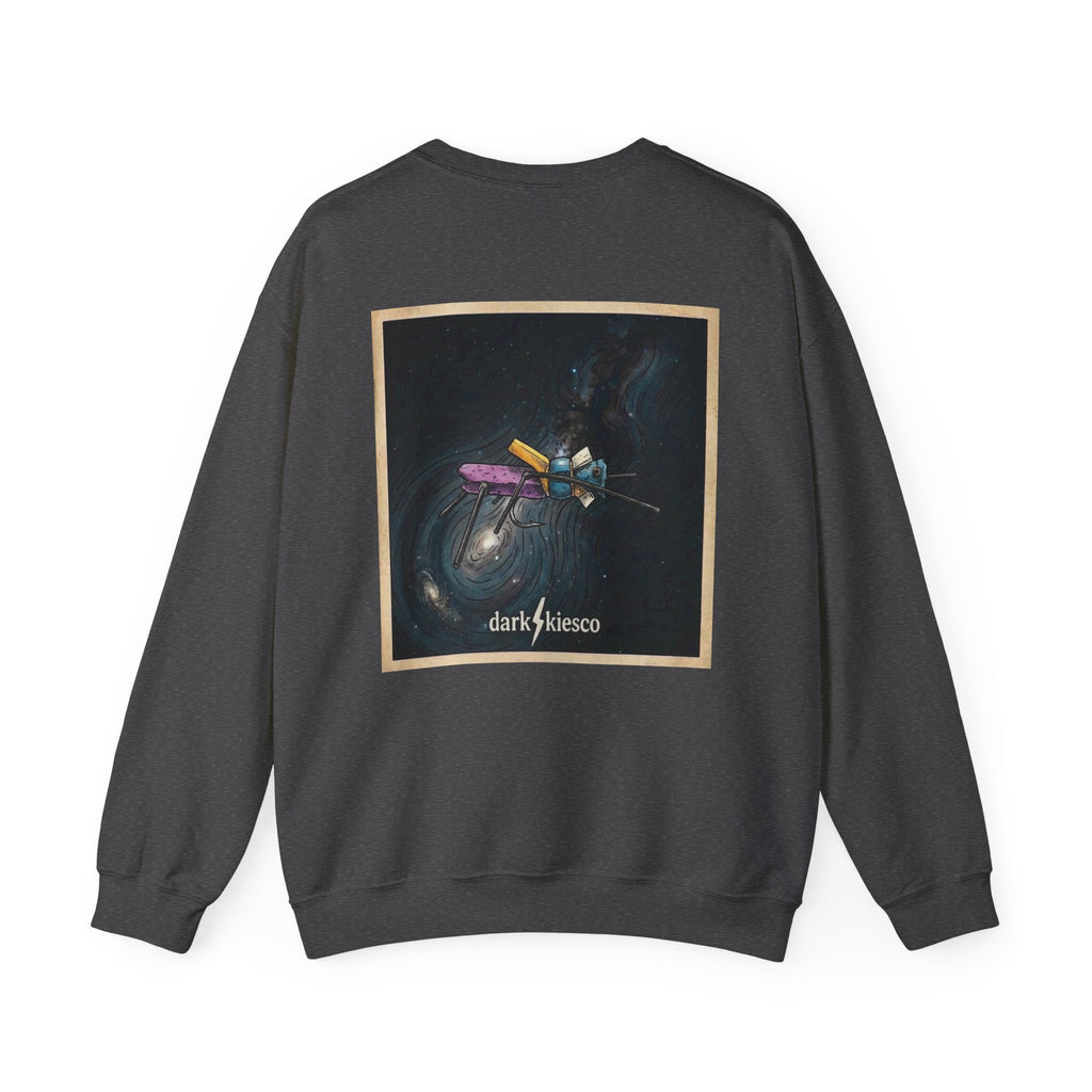 Space Fly Crewneck Sweatshirt — Dark skies Art Pullover