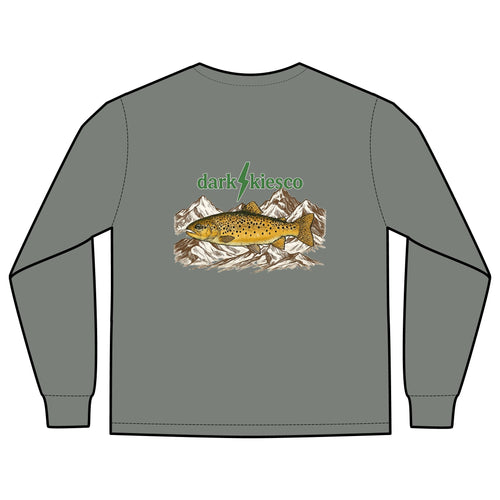 Brown Trout Mountains - Pocket Long Sleeve Tee