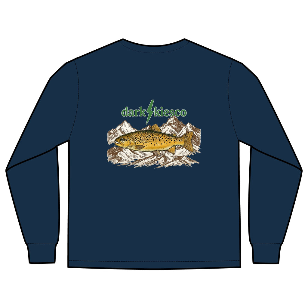 Brown Trout Mountains - Pocket Long Sleeve Tee