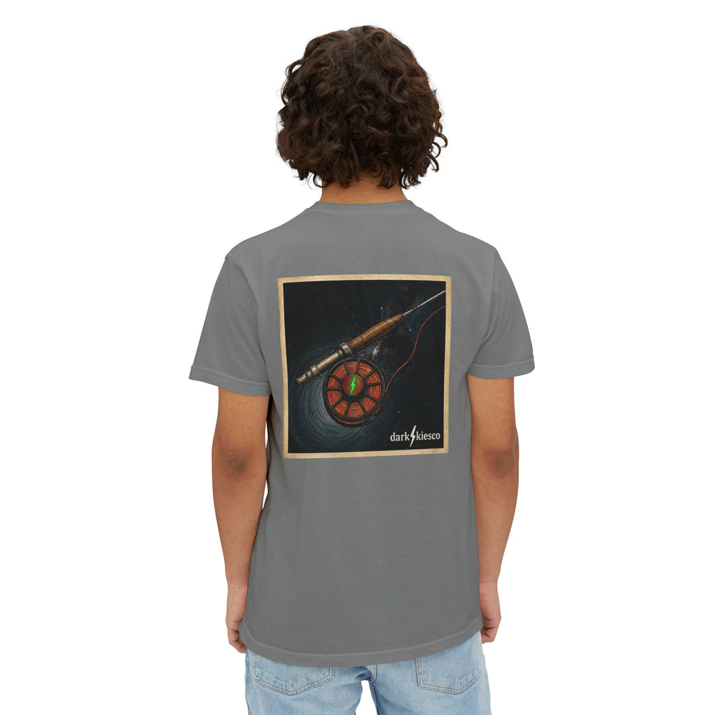 Pocket T-Shirt — Fly Rod & Reel Back Print