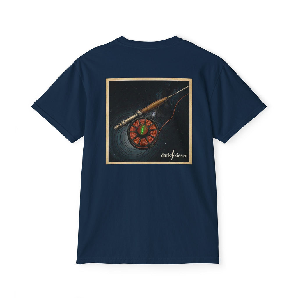 Pocket T-Shirt — Fly Rod & Reel Back Print