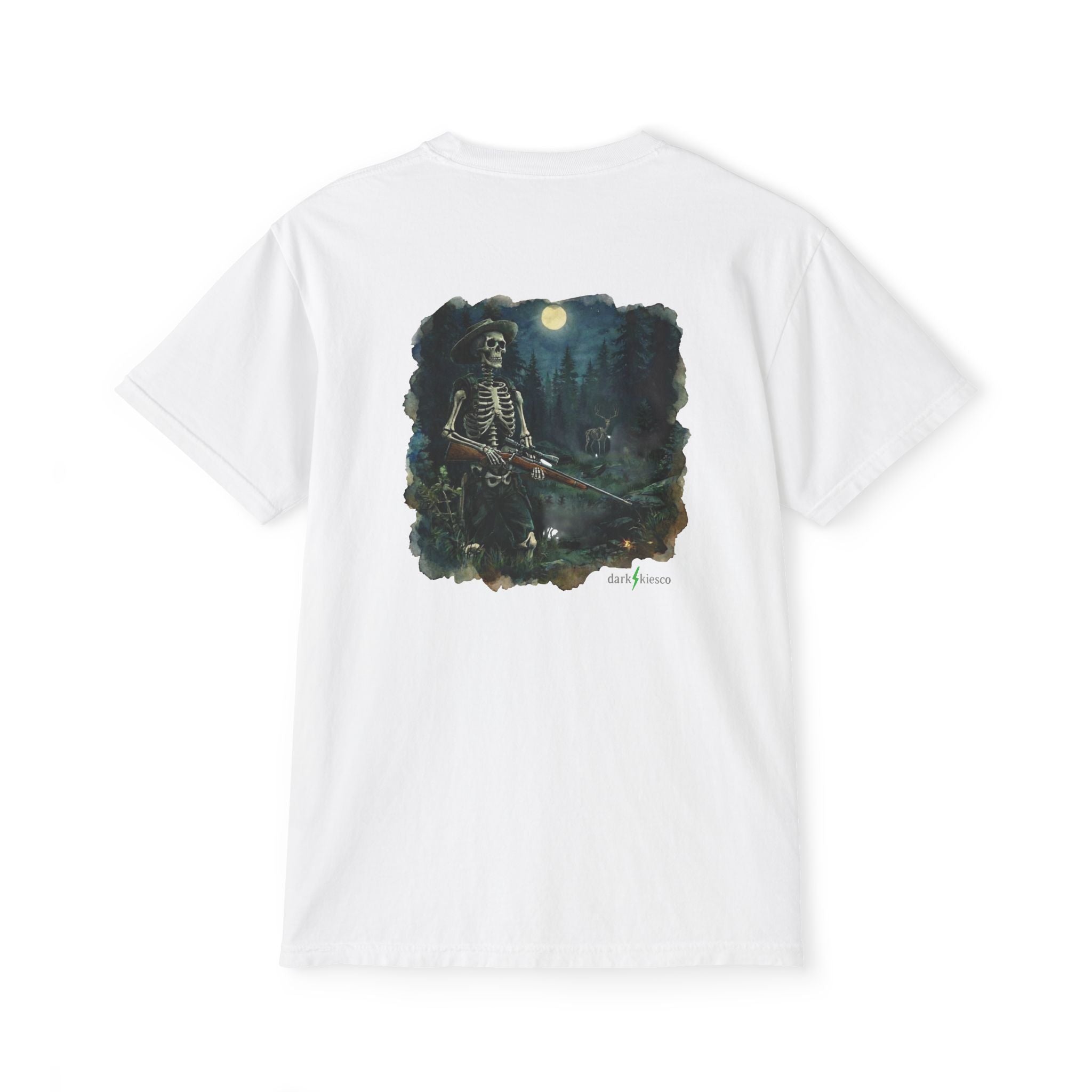 Skeleton Hunter Pocket T-Shirt — Graphic Tee