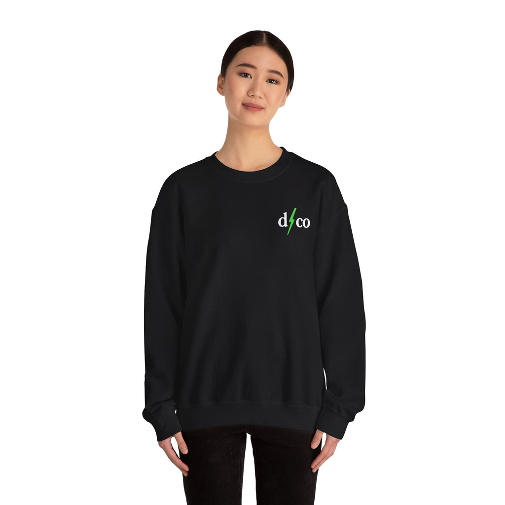 Skull & Begonias Crewneck Sweatshirt — Dark Skies Graphic Pullover