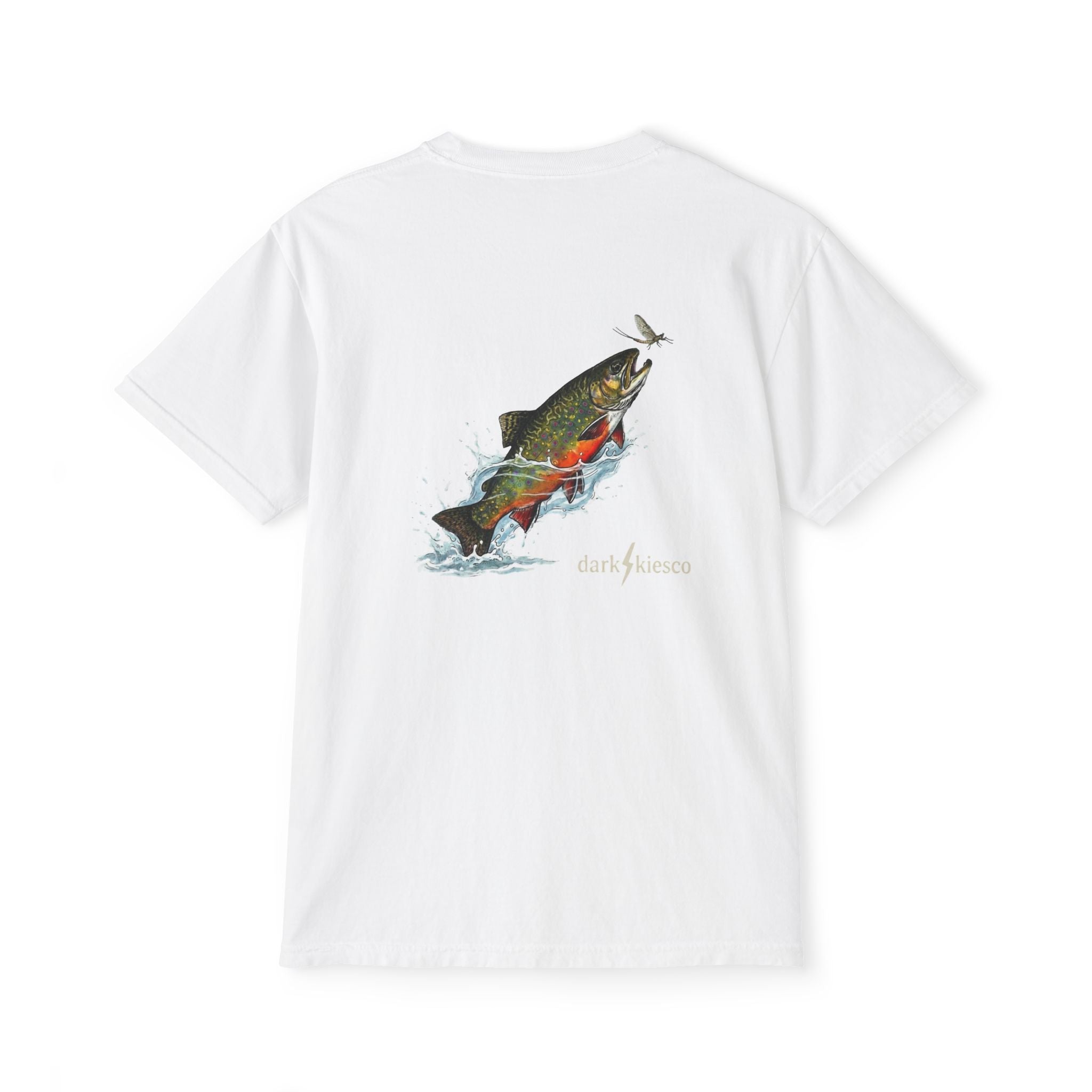 Pocket T-Shirt — Leaping Trout Graphic Pocket Tee
