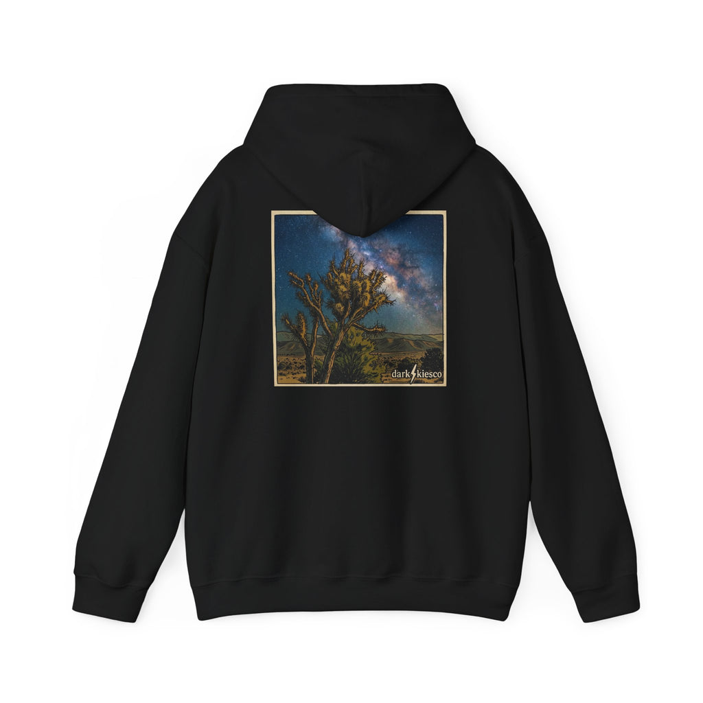 Night Sky Joshua Tree Hoodie — Milky Way Desert Landscape Pullover