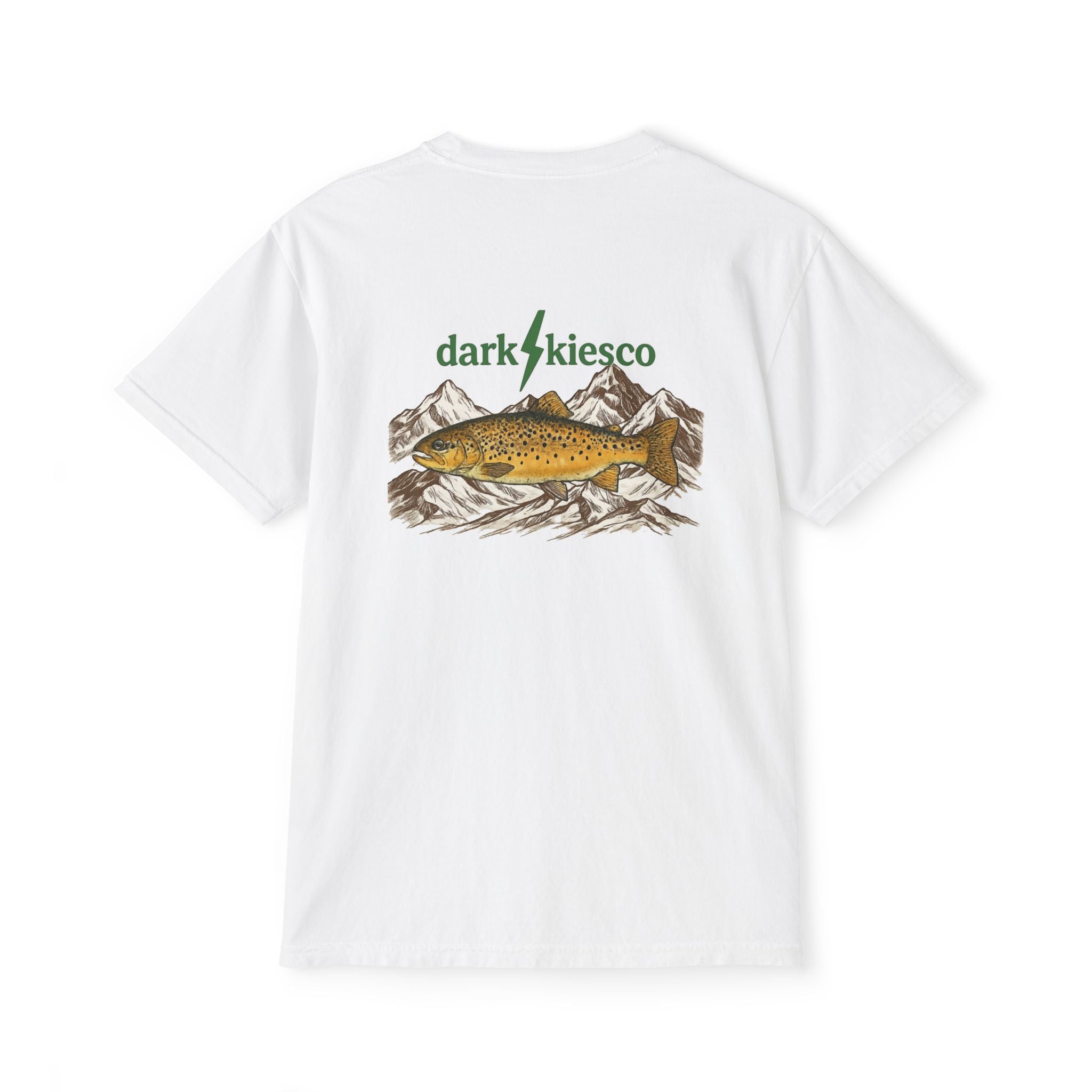 Brown Trout Mountains - Fishing Pocket Tee
