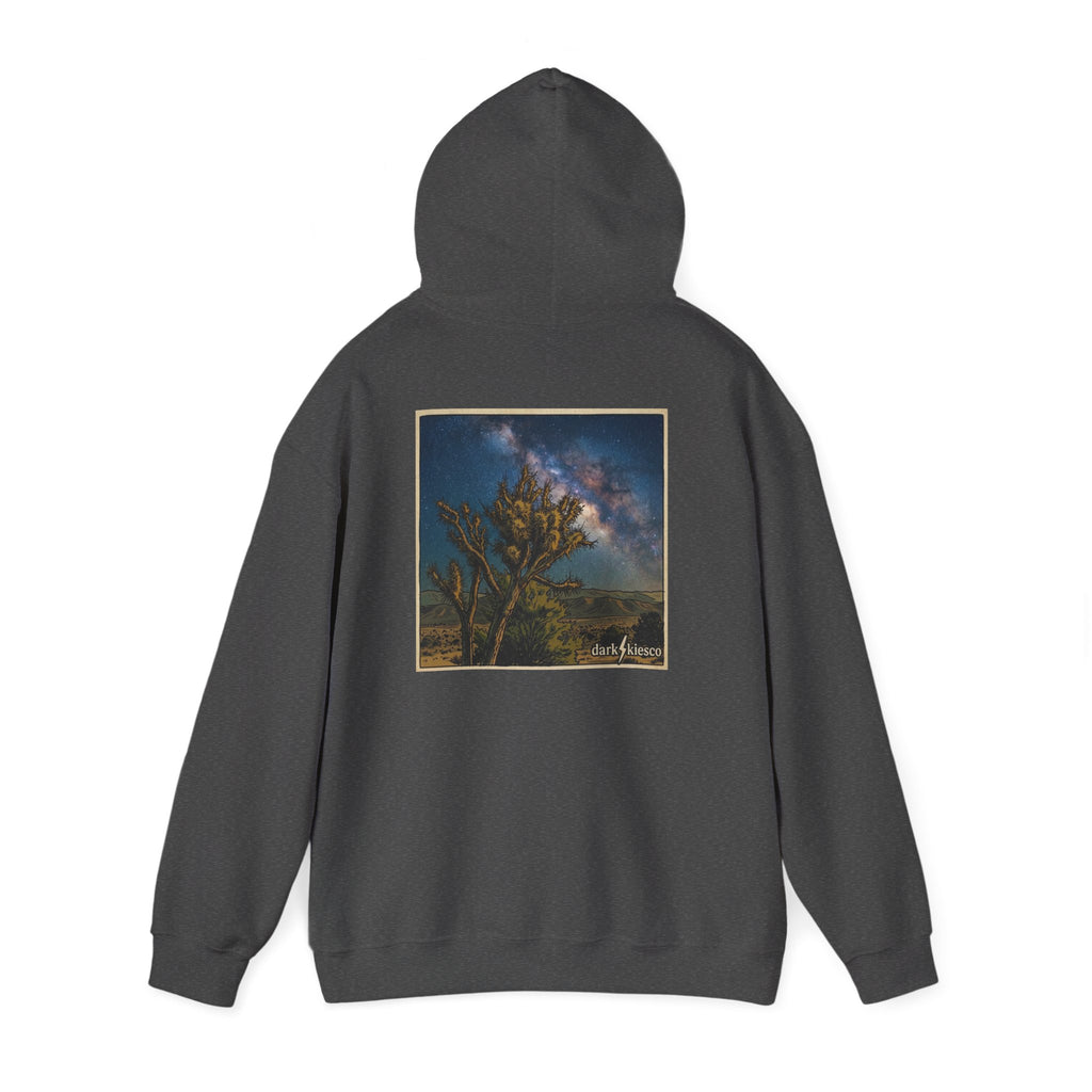 Night Sky Joshua Tree Hoodie — Milky Way Desert Landscape Pullover
