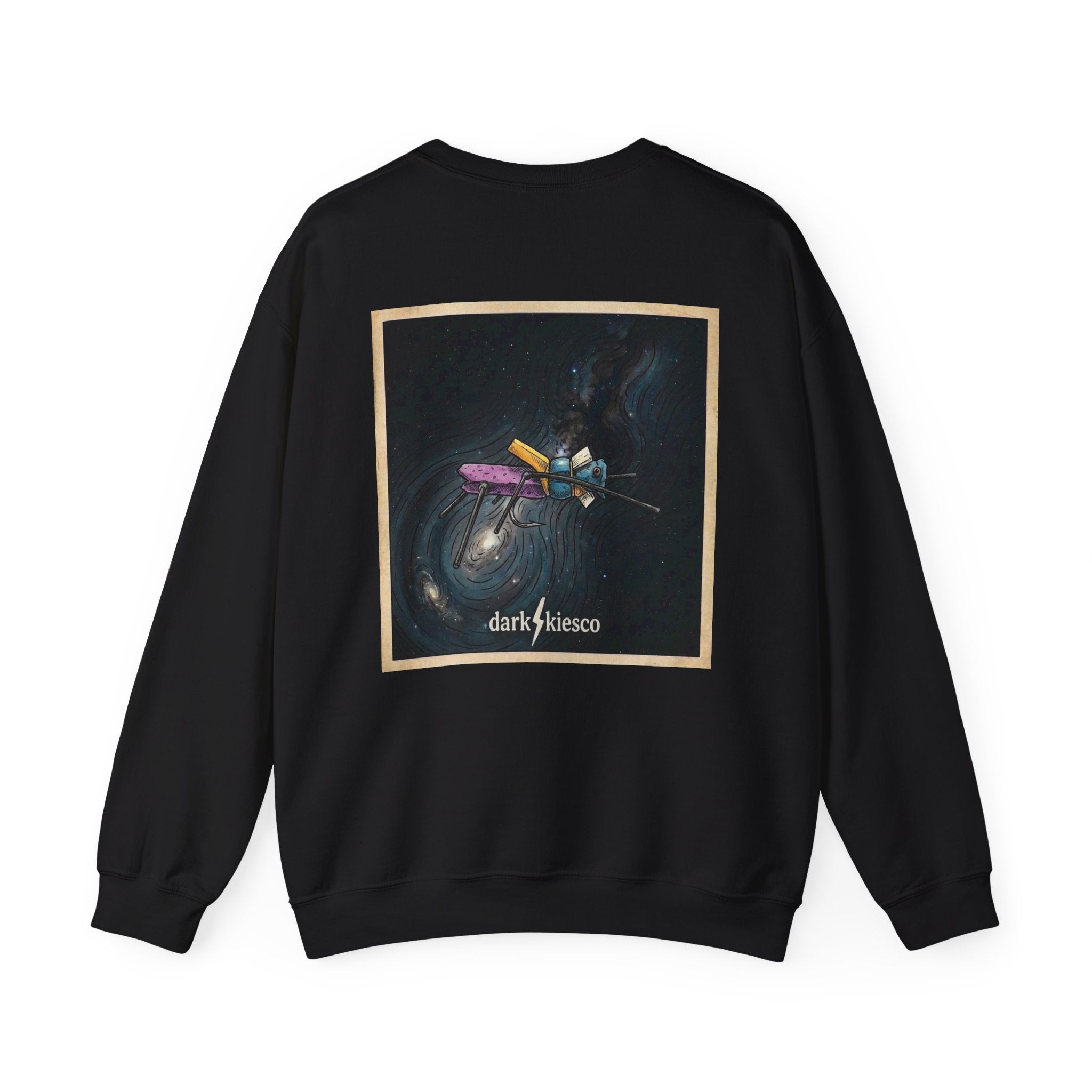 Space Fly Crewneck Sweatshirt — Dark skies Art Pullover