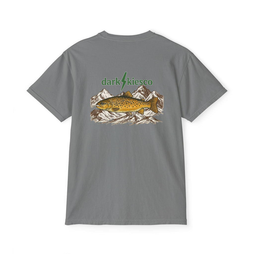 Brown Trout Mountains - Fishing Pocket Tee
