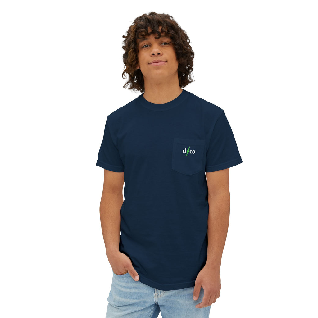 Pocket T-Shirt — Fly Rod & Reel Back Print