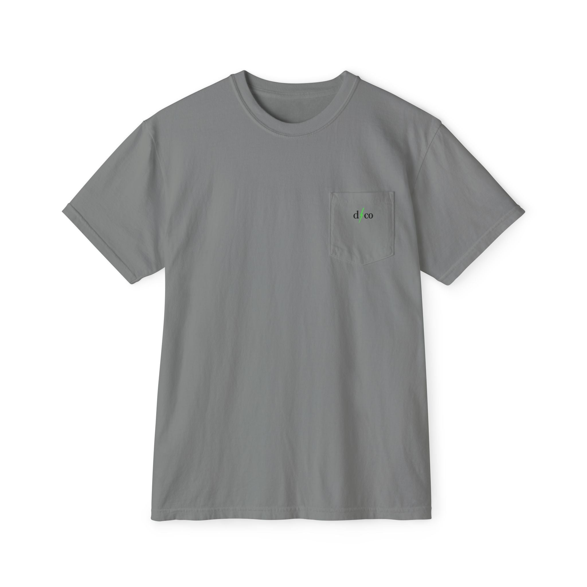 Mountain Sketch Pocket T-Shirt — 'dark/kiesco' Back Graphic