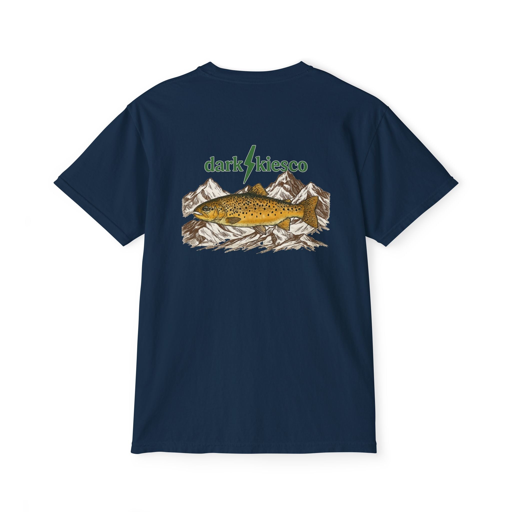 Brown Trout Mountains - Fishing Pocket Tee