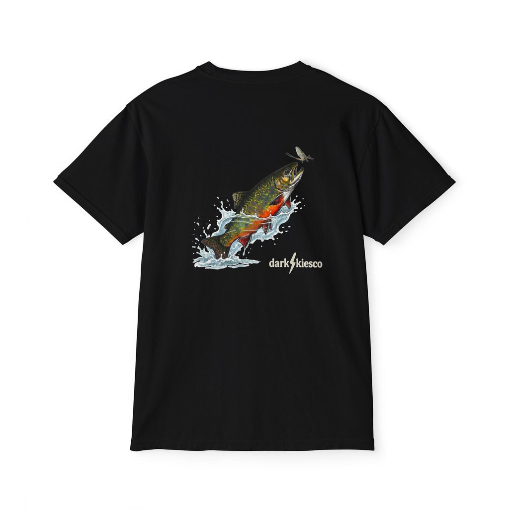 Pocket T-Shirt — Leaping Trout Graphic Pocket Tee