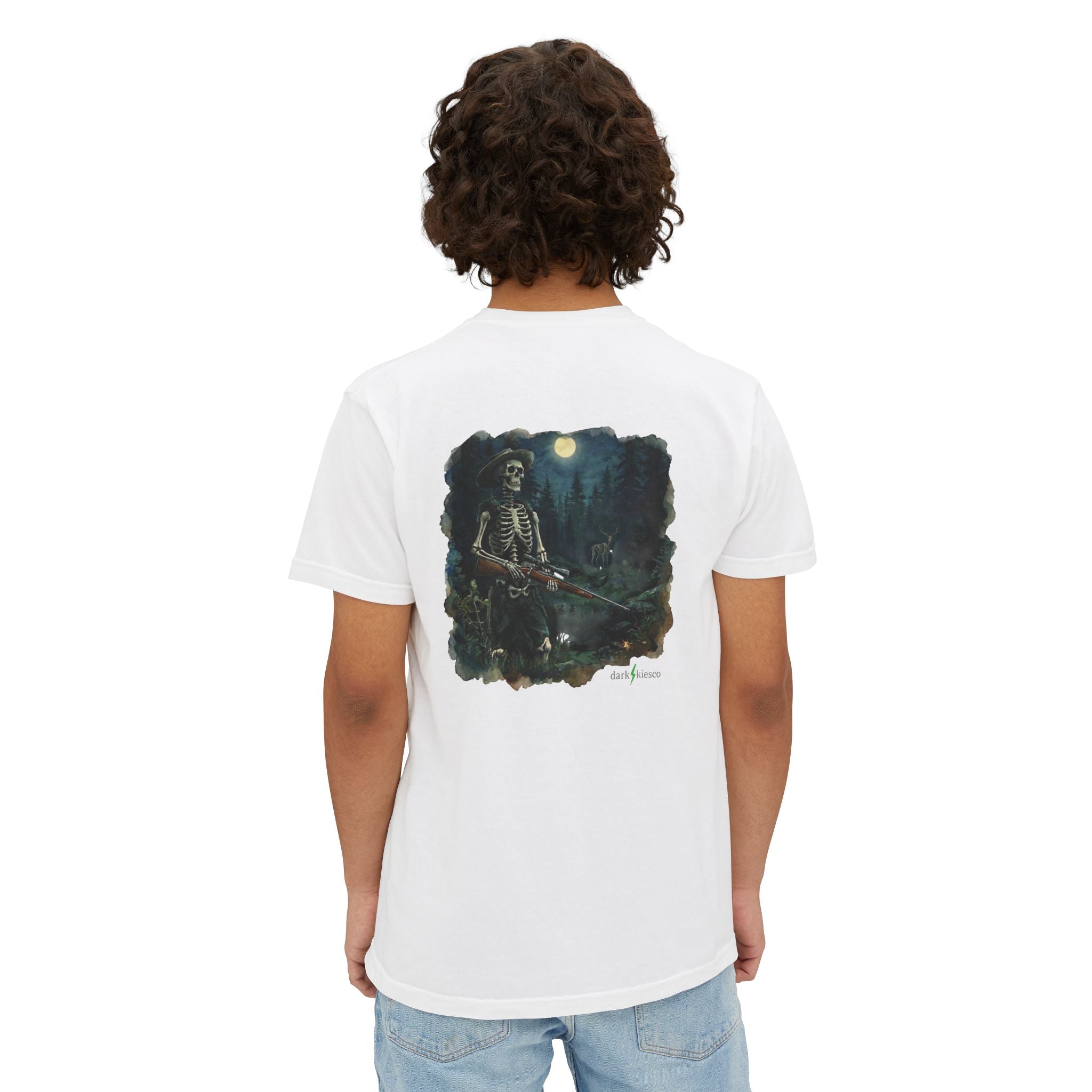 Skeleton Hunter Pocket T-Shirt — Graphic Tee