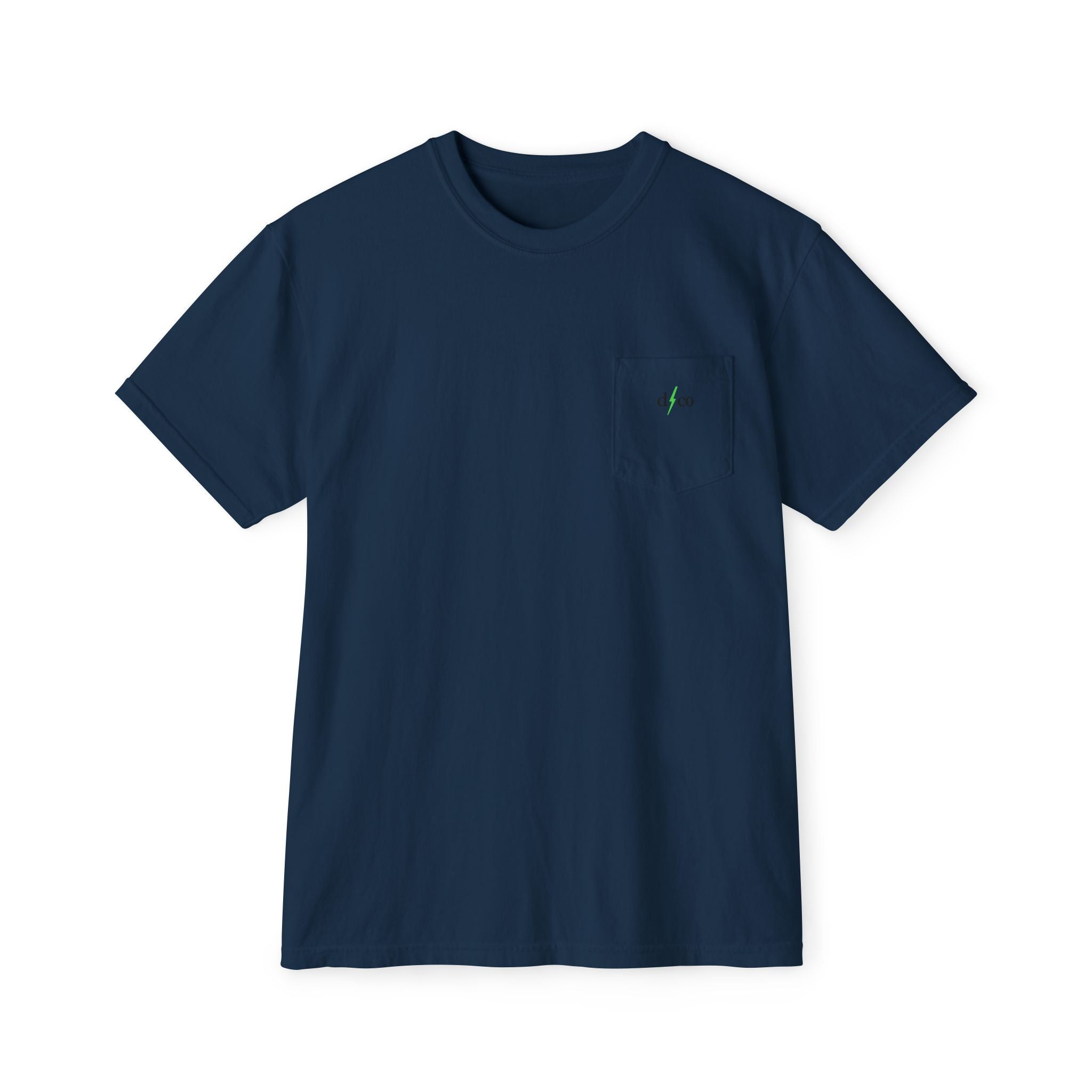 Mountain Sketch Pocket T-Shirt — 'dark/kiesco' Back Graphic