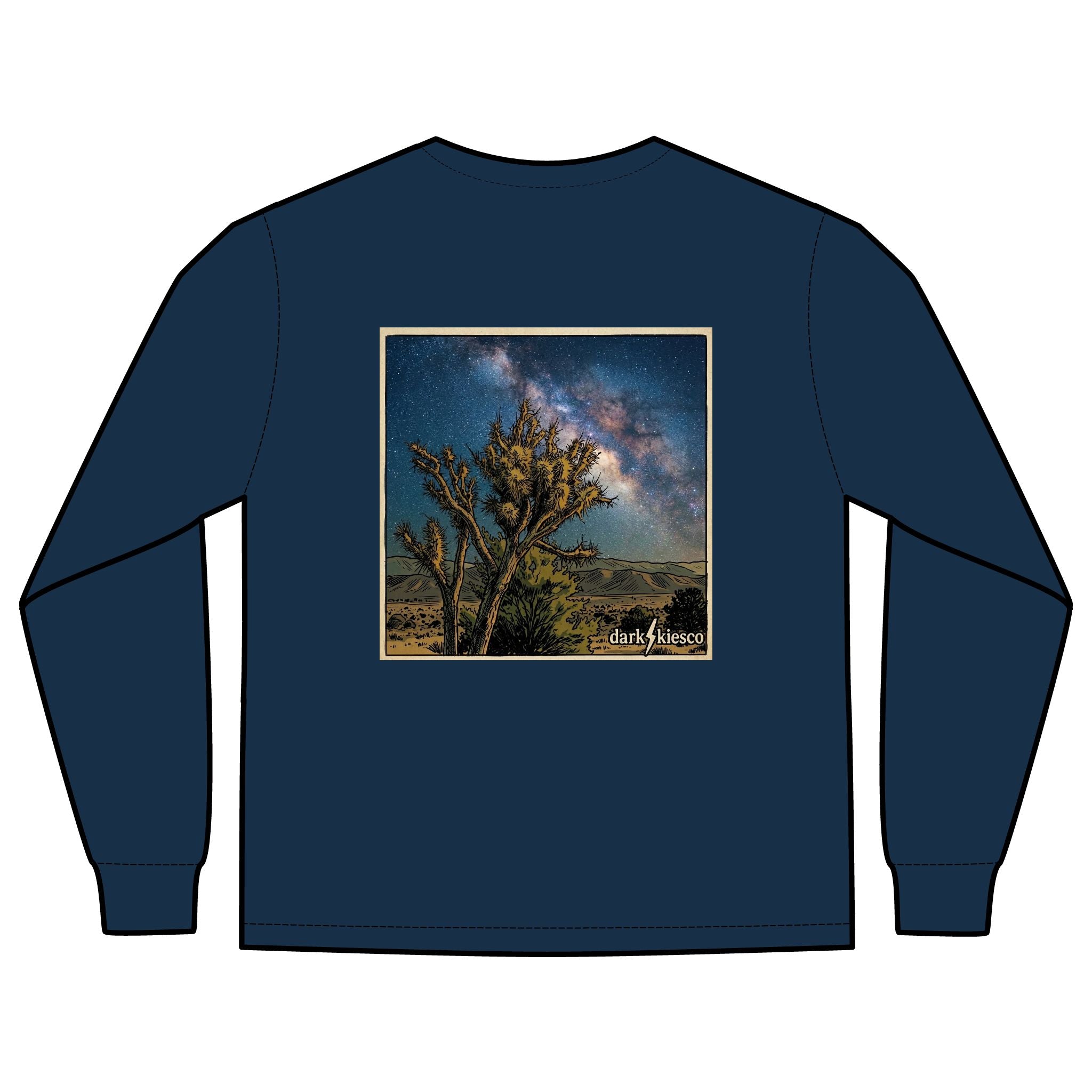 Milky Way Joshua Tree - Long Sleeve Pocket Tee