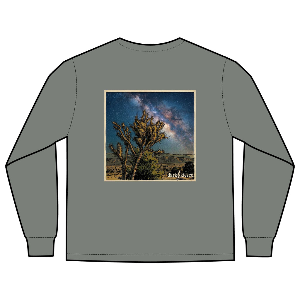 Milky Way Joshua Tree - Long Sleeve Pocket Tee