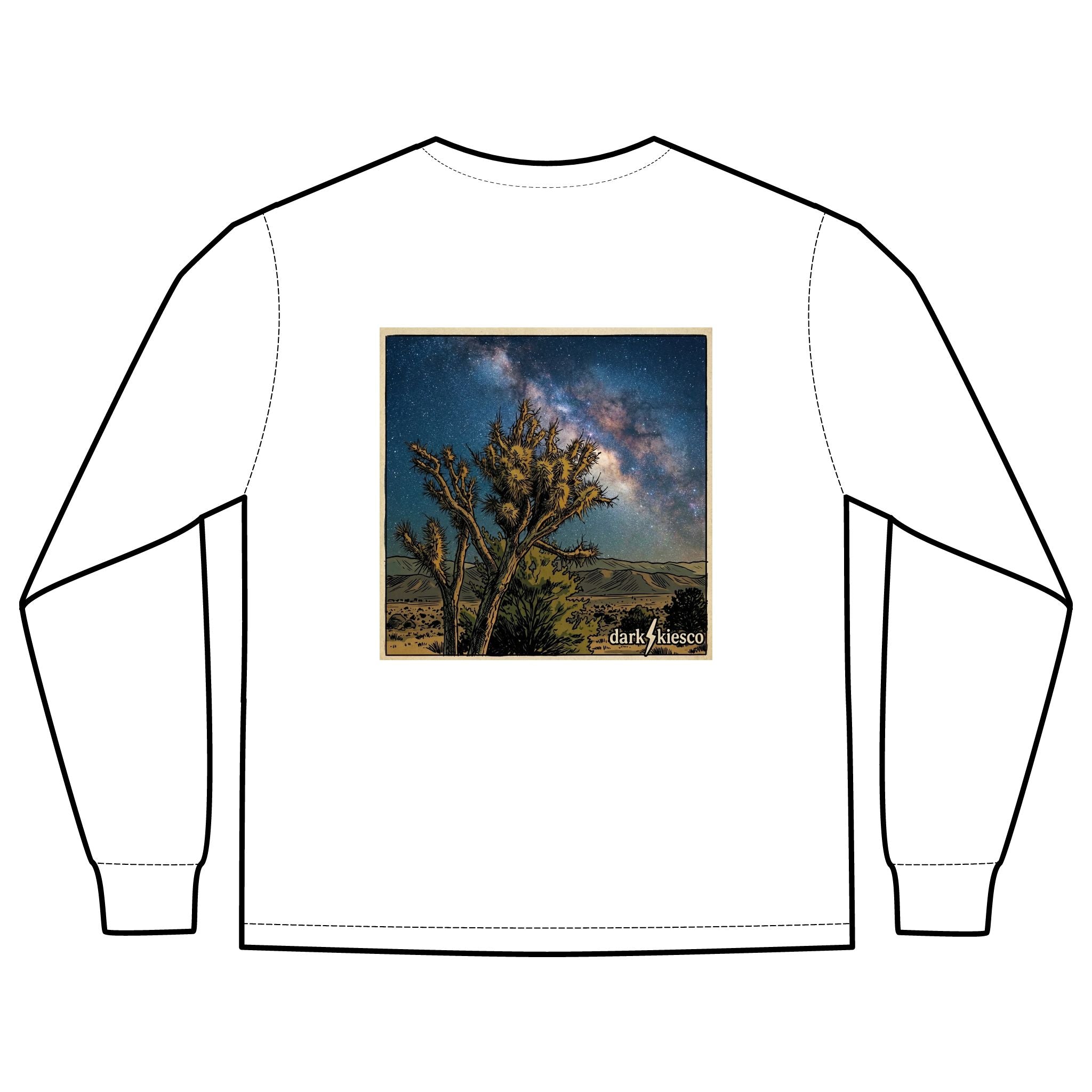 Milky Way Joshua Tree - Long Sleeve Pocket Tee